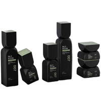 Ensemble d'emballages personnalisés pour soins de la peau : flacons pompe en verre vides de 30 ml, 100 ml, 120 ml et pots à crème en verre cosmétique de 30 g, 50 g
