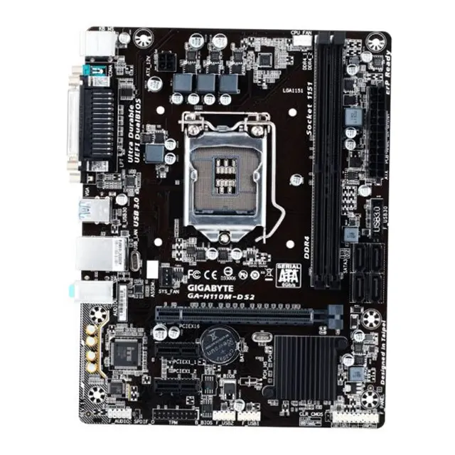 Second hand GIGABYTE H110M-DS2V Bulk order available and reliable and affordable motherboard with fast shipping