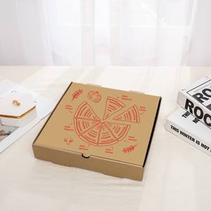 2023 Venta caliente personalizada protección del medio ambiente Blanco marrón negro papel Kraft caja <span class=keywords><strong>de</strong></span> <span class=keywords><strong>pizza</strong></span> grande, caja <span class=keywords><strong>de</strong></span> papel ecológica - Product Image 5