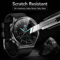 Film Pelindung Layar Kaca Temper Universal Round 9H HD Clear, Kompatibel dengan Samsung Huawei Garmin Xiaomi Smart Watch