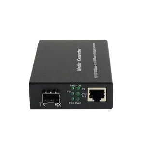 Convertidor de medios de fibra óptica dual 10/100/1000M de venta caliente de fábrica, convertidor RJ45, convertidor de medios de fibra óptica monomodo de 20KM - Product Image 3