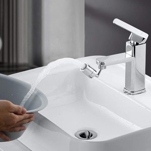 Vendita calda a doppia funzione cucina a 720 gradi grande angolo di rubinetto del lavandino aeratore per il lavaggio del viso, gargarismi, lavaggio degli occhi - Product Image 1