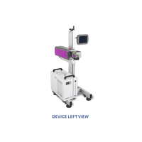 Machine de marquage laser UV volante en ligne 3W 5W JPT 355nm, marqueur laser froid pour plastique, verre, électronique, codes QR et marquage de date