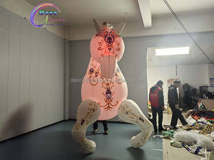 Costume de <span class=keywords><strong>cheval</strong></span> gonflable <span class=keywords><strong>Cheval</strong></span> gonflable coloré illuminé pour sauter l'équitation gonflable - Product Image 6