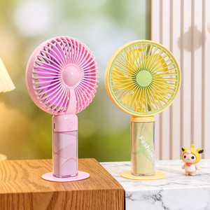 Ventilateur portable de mode, moteur DC 5W, batterie rechargeable, pliable, autonomie de 4 à 6 heures, cadeau de bureau - Product Image 5