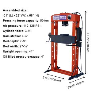 Mesin <span class=keywords><strong>Press</strong></span> Hidrolik Jinlijie 50 Ton untuk Bengkel Perbaikan Mobil & Roda, Pengoperasian Ganda Udara & Manual - Product Image 4