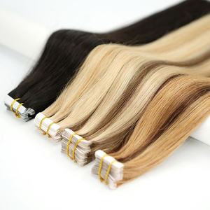 Extensiones de Cabello Natural Virgen Europeo 100% al por Mayor con Doble Trama a Máquina para Uso en Salón - Product Image 1