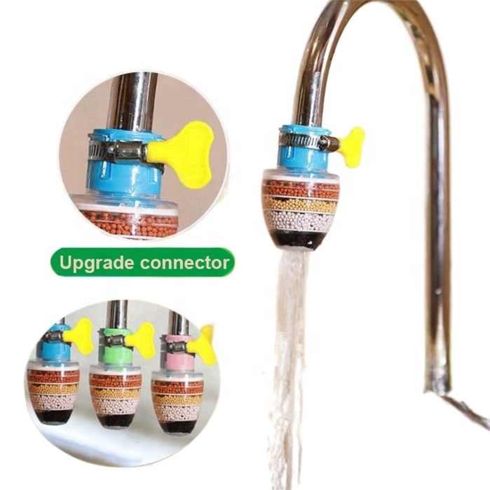 Robinet robinet purificateur d'eau filtre cuisine Ceram charbon actif échantillon gratuit Mini maison robinet chaud manuel buse de douche