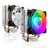 COOLMOON kipas pendingin CPU 3pin, pendingin udara komputer P22 P2 warna tetap, penjualan laris kipas CPU PC Gaming INTEL AMD