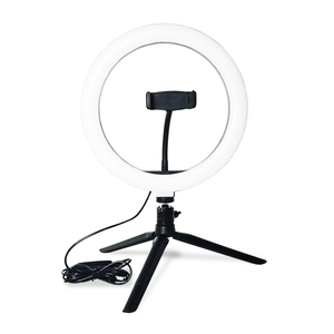 Aro de Luz LED de 10 Pulgadas para Maquillaje, Transmisiones en Vivo y YouTube, con Soporte para Teléfono y Trípode - Product Image 6