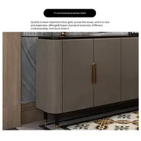 Meuble de rangement latéral en bois moderne et simple de luxe avec des caractéristiques réglables, multifonctionnel pour le salon