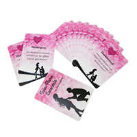 Cartes de tarot personnalisées en papier, cartes d'affirmation portables, cartes de jeu carrées personnalisées pour couples, cartes de jeu