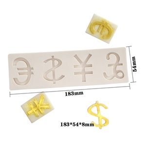 Molde de silicona TangChu para pastel de mousse de lingote de oro del Festival de Primavera, molde de chocolate DIY para lingote de oro, para amasar, China - Product Image 6