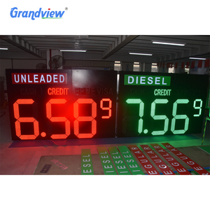 O projeto impermeável personalizado do logotipo do dossel do posto de gasolina do logotipo conduziu o sinal 3d do pilão placa do posto de gasolina - Product Image 3