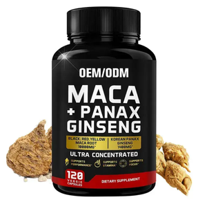 Capsule di Radice di Maca Biologica OEM Etichetta Privata, Integratore ad Alta Potenza per Umore, Riproduzione, Energia e Vigore Maschile - Product Image 1