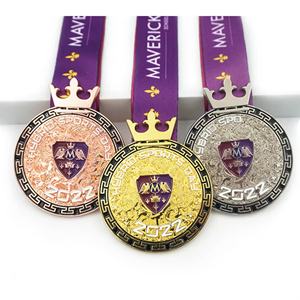 เหรียญรางวัลวอลเลย์บอลแบบกำหนดเองสำหรับขายส่ง เหรียญรางวัลแชมป์เปี้ยนส์ลีก งานฝีมือโลหะ เหรียญวอลเลย์บอล - Product Image 1