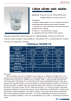 Durcisseur de béton à base de silicate de lithium, densifiant de béton, durcissement rapide, CAS 10102-24-6