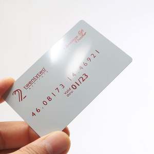 Tarjetas de Visita de Metal Negro Mate en Blanco, Recién Llegadas, 0.8 mm - Product Image 6