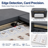 Découpeuse automatique de cartes de visite format Lettre (88*63mm) à alimentation par feuille, découpeuse de cartes à jouer, découpeuse de cartes d'identité pour la publicité de produits