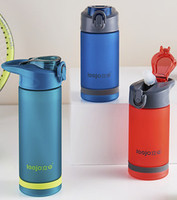Bouteille d'eau de sport en Tritan givré de 750 ml, vente en gros du fabricant, bouteilles d'eau potable Pop de 850 ml avec paille pour eau bouillante