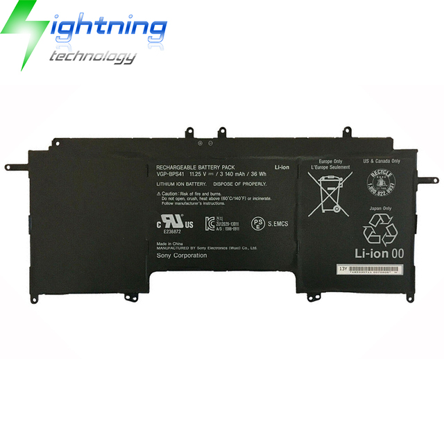 New Genuine Original VGP-BPS41 11.25V 36Wh Laptop Battery for Sony Vaio Flip 13 SVF13N 13N13CXB SVF13N18SCB Notebook