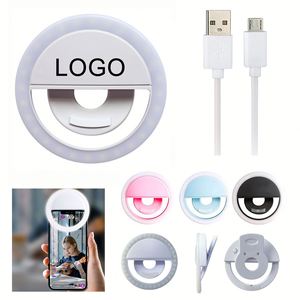 Regalos Promocionales, Anillo de Luz LED Recargable con Logotipo Personalizado para Teléfono Celular, Anillo de Luz para Selfies, Luces LED para Selfies para Teléfono - Product Image 1