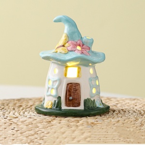 Linda Lámpara de Noche de Cerámica con Forma de <span class=keywords><strong>Casa</strong></span> Mágica para Halloween, Lámpara de Noche para Dormitorio Infantil, Lámpara de Noche Acogedora para Dormir, Regalo de Cumpleaños - Product Image 5