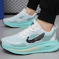 Calzado Deportivo para Parejas, con Cordones, Cómodo, Transpirable, Antideslizante, Suela de EVA Resistente, Estampados Animales, Combinación de Colores para Hombre, Combinable con Todo