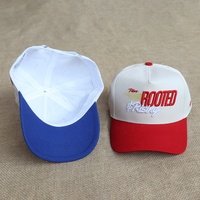 Topi Baseball 5 Panel Model Lengkung Unisex Kasual Sporty Dua Warna Bahan Katun Bernapas dengan Logo Bordir Kustom Harga Pabrik