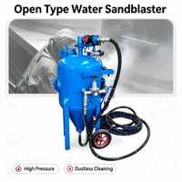 Équipement de sablage à eau automatique certifié SA3 à faible bruit, pompe, moteur, haute productivité, restauration de carrosserie automobile