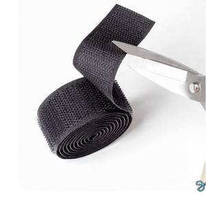 Bande auto-agrippante auto-adhésive 25mm 38mm 40mm en nylon 100% en rouleau, attaches rapides, couleurs personnalisées, pour cadres de rideaux et nappes - Product Image 2