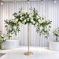 Nouvelle Décoration Florale Centrale à Longue Tige RHD, Cadre Doré Haut de Gamme pour Art Floral, Idéal pour Table de Mariage
