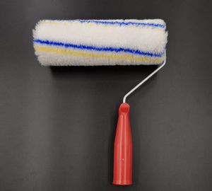 PMS 8inch Chemical Fiber Hot Melt Blended Blue Stripe Roller Brush Head <b>Marine</b> Decorative Plastic Handle Painting PMS-2407 2.5 I - Product Image 4