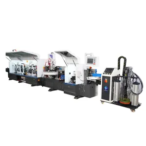 JHN Full Range High-end Automatic Edge Banding Machine With PUR Glue Pot For Wooden Cabinet and Door