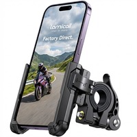 Support de téléphone pour moto Lamicall BP11 à verrouillage rapide 1s, support de fixation pour vélo, pince de maintien pour téléphone portable, prix d'usine