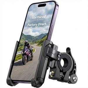 Lamicall BP11 Supporto per Telefono da <span class=keywords><strong>Moto</strong></span> con Blocco Rapido 1s, Supporto per Bici, Morsetto per <span class=keywords><strong>Cellulare</strong></span>, Prezzo di Fabbrica - Product Image 1
