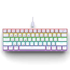 Eweadn 61 Phím Nhỏ Gọn RGB Backlit Chơi Game Có Dây Bàn Phím 60% Chuyển Đổi Cơ Khí Giao Diện USB Cho PC Máy Tính Màu Xanh Chuyển Đổi - Product Image 3