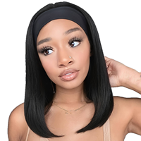 Bandeau de mode pour perruques courtes bob pour femmes, cheveux longs et raides, perruques sans colle style brésilien vietnamien, vente en gros d'usine