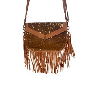 Bolso de Mano de Cuero Genuino para Mujer, Diseño Animal, Decorado con Perlas, Cierre de Cremallera Impermeable, Detalle de Cadena Lateral, para Uso Diario - Product Image 4