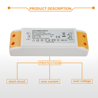 Adaptateur d'alimentation LED à tension constante AC DC 24V 2.5A, driver LED haute efficacité, alimentation à découpage pour bande LED