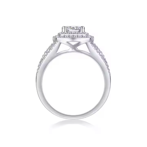 IGI certifié VS1 clarté coupe rayonnante laboratoire cultivé bague en diamant classique romantique bijoux cadeau pour les femmes F couleur CVD pierre montage - Product Image 6