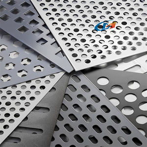 Panneaux décoratifs de façade de plaque métallique de feuille perforée en aluminium légère de maille en métal pour le mur de construction - Product Image 4