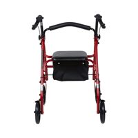 Walker Rollator Aluminium Ringan dengan Kursi yang Nyaman dan Rem yang Tahan Lama