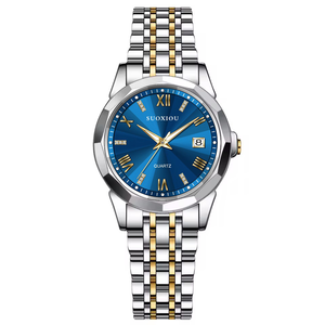 Reloj de Cuarzo de Lujo de Alta Calidad, <span class=keywords><strong>Nuevo</strong></span> Diseño, Superventas, <span class=keywords><strong>Precio</strong></span> al por Mayor, Relojes para Hombre y Mujer, Esferas Azules, Negras y Plateadas - Product Image 3