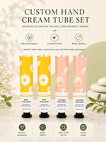 Tubos Cosméticos Vacíos de Aluminio y Plástico, Duraderos, de Tamaño Personalizado, Tipo Exprimible, con Tapa de Rosca, para Crema de Manos, con Impresión UV y Serigrafía de Logotipo