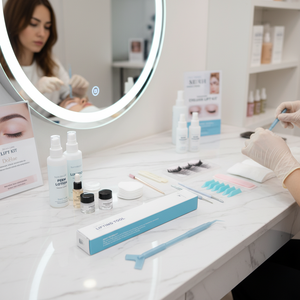 Outil de levage pour cils, bâton en plastique avec poignée en forme de T et pointe incurvée pour usage professionnel - Product Image 2