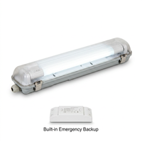 Lampes LED Triproof T8 étanches pour usage agricole avec garantie de 2 ans, IP65, rechargeables en cas d'urgence, 600mm, 1200mm, 18w, 36w, 9w, simples