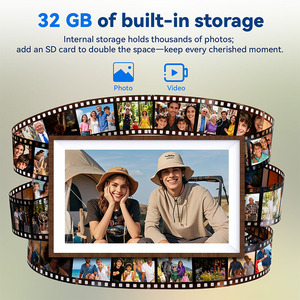 Cadre photo numérique WiFi 7/10,1/15,6 pouces avec lecteur vidéo cloud LCD et écran ABS, téléchargement gratuit, pour la maison et le bureau – Approvisionnement direct usine - Product Image 2