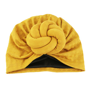 Phi mô hình hai lớp thắt nút đầu kết thúc tốt đẹp cho phụ nữ satin lót pre-thắt nút Beanie tóc bao gồm khăn xếp - Product Image 5