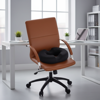 Coussin ergonomique pour chaise de bureau et siège de voiture, soulagement des hémorroïdes, gel rafraîchissant, mousse à mémoire de forme, respirant, forme donut, base antidérapante